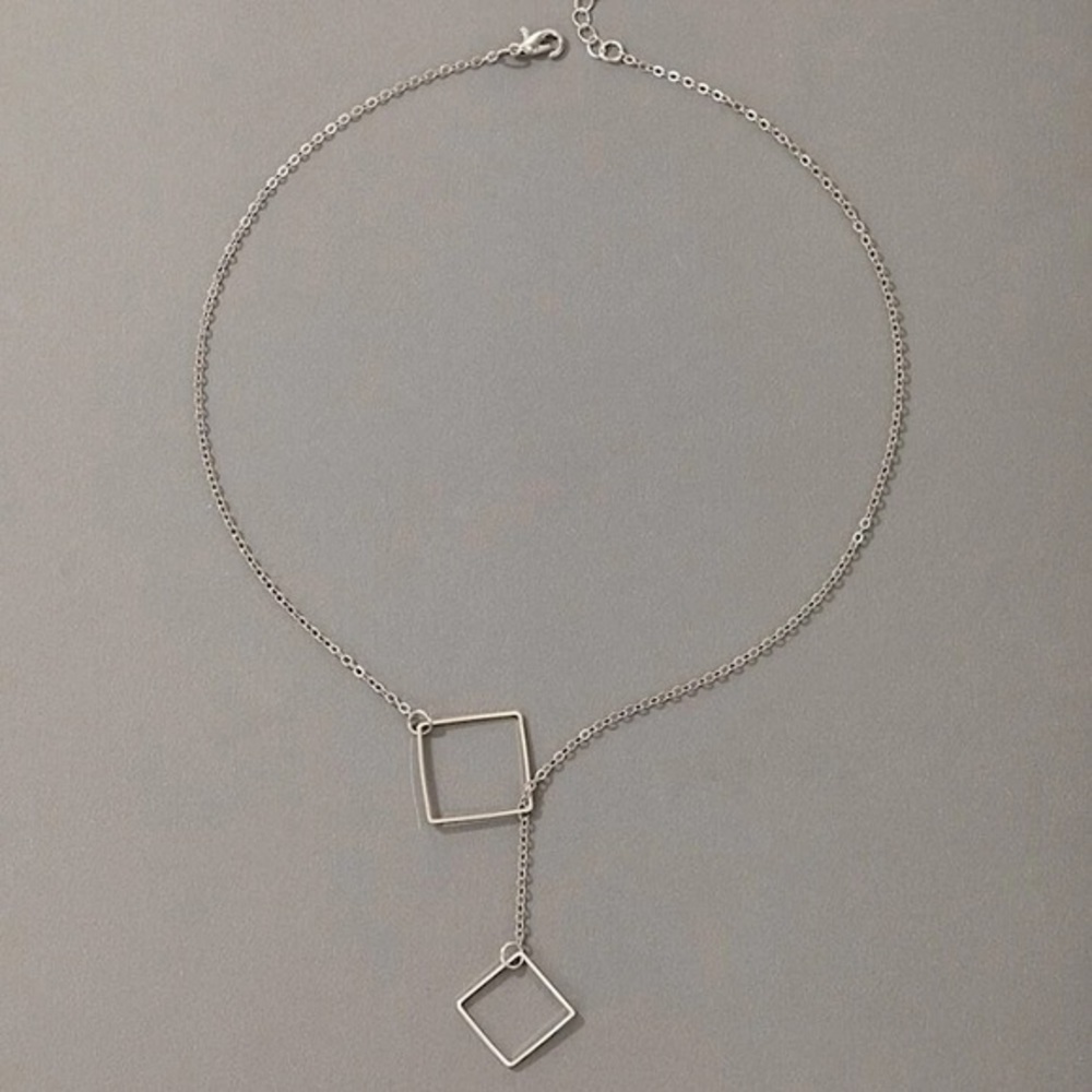 Squares Charm Necklace - Picture 3 of 6